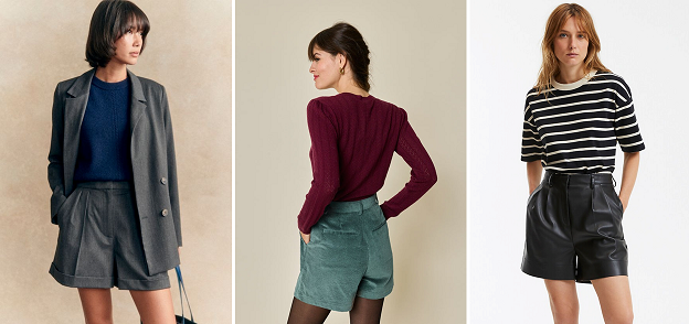 En hiver, le short doit être choisi selon sa matière et sa couleur pour pouvoir être porté facilement et avec style.